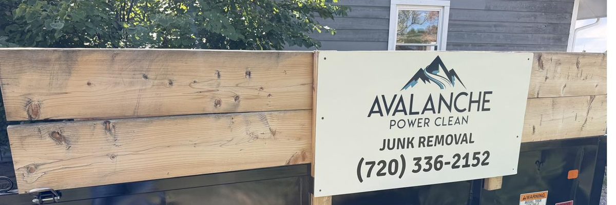Avalanche Power Clean junk removal trailer in Parker, Colorado